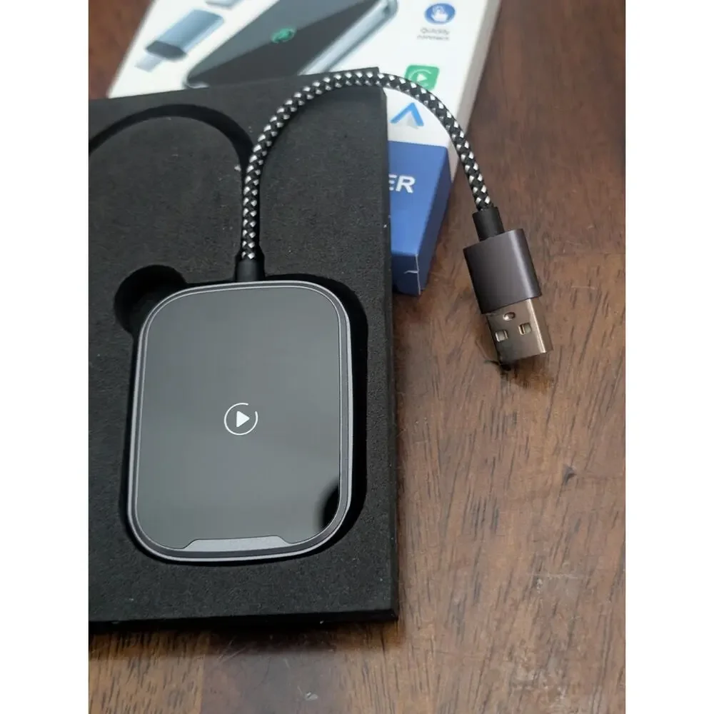 COCOCKA Wireless CarPlay Android Auto Adapter Wired to Wireless Car Dongle USB